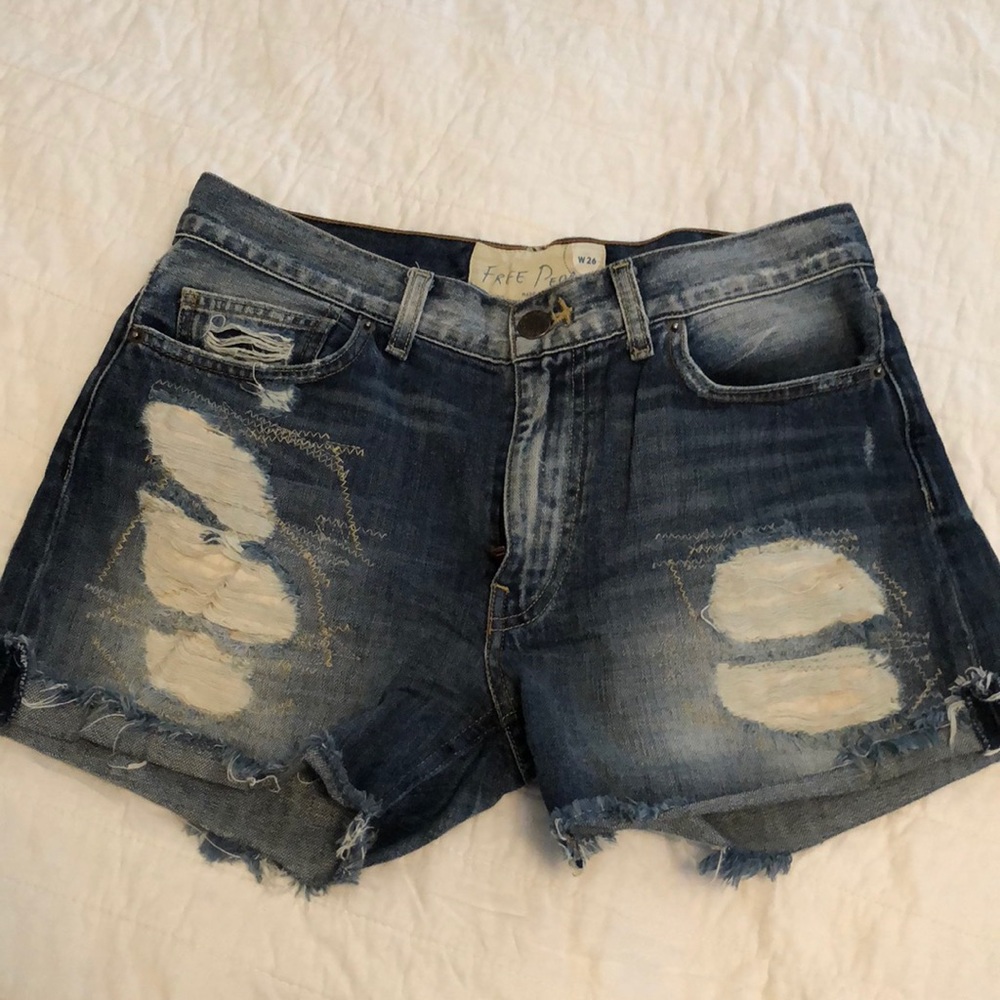 Free People Jean Shorts